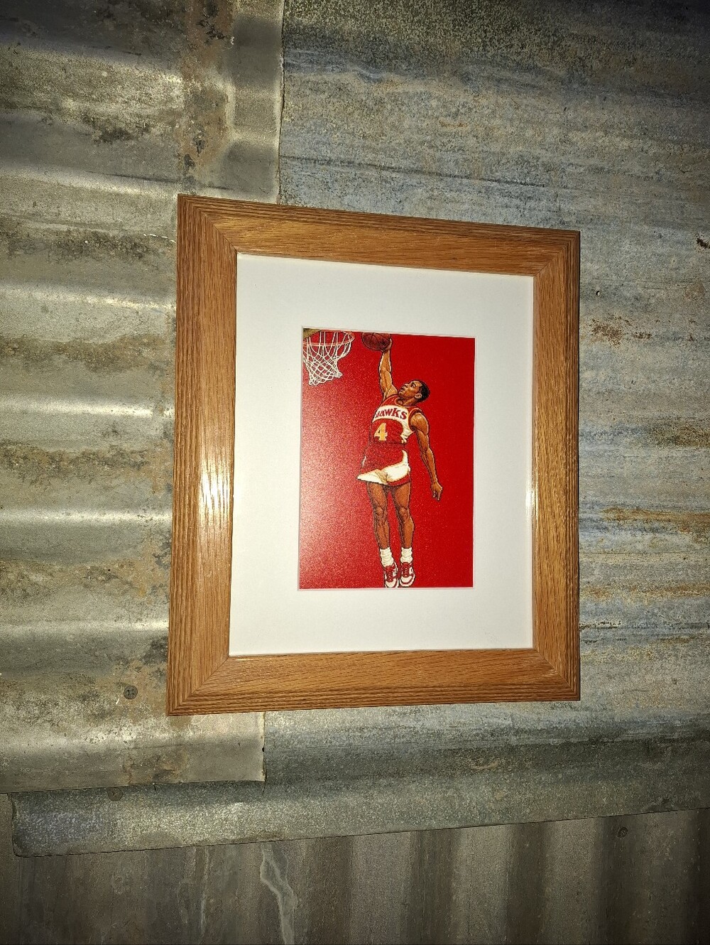 8 Bit Spud Webb Retro NBA Atlanta Hawks Framed Art Print By Neon Nicho